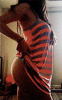 Melissa flashing on her webcam