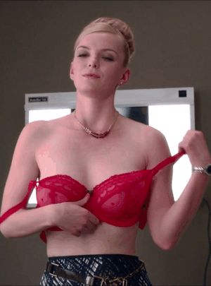 Betty Gilpin take off her bra...
