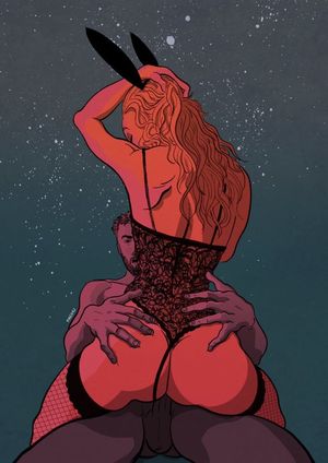 Bunny ears in the night