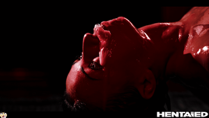 Haneen's face full of cum on hentaied