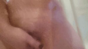 Pussy play in the shower