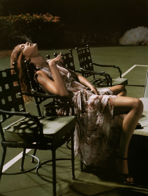 Enjoying smoking outdoors