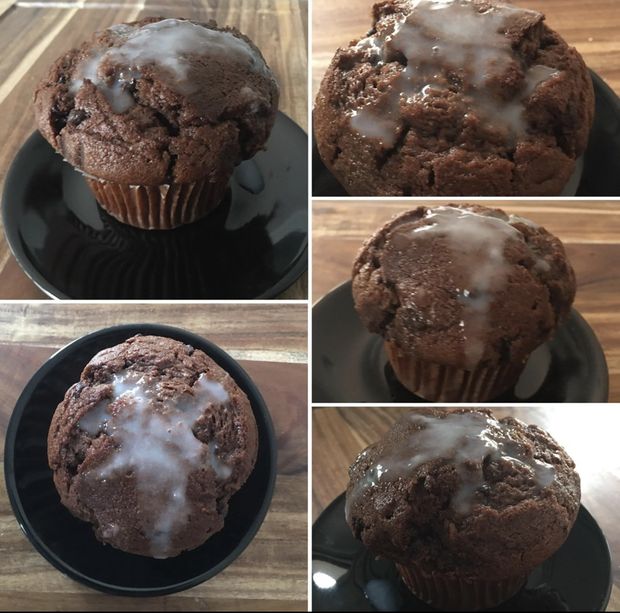 Cum Glazed Chocolate Muffin