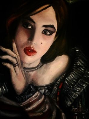 Personal painting portrait , of the Greek artist Apollonia Paramythioti. ❤️