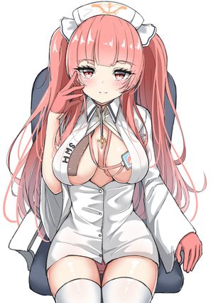 "Need something?" pink hair, by もよろん (@moyorososo)