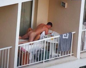 Balcony fucking