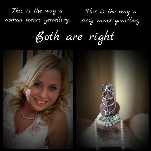 sissy way to wear yewellery