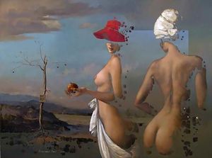 Painting in nude themes, by Konstantin Kacev. ❤️