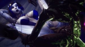 Robo Hot Chick got fucked by alien