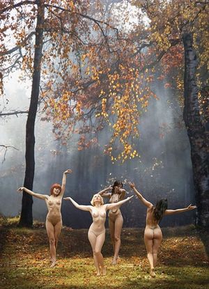 Dancing forest nymphs