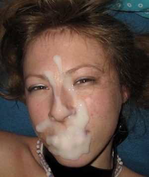 cum on her face