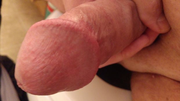 Daddy's hard cock on toilet