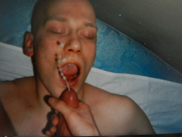 Finnish gay skinhead eating cum
