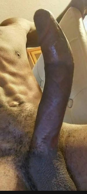Crazy long curved black dick