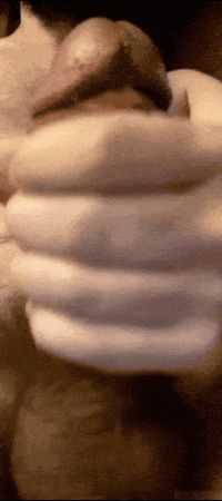 Stroking Cock Until Cum Oozes from Swollen Glans