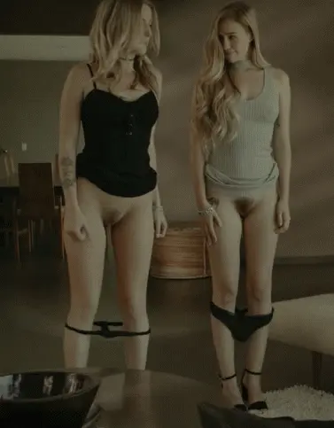 Two pantless babes