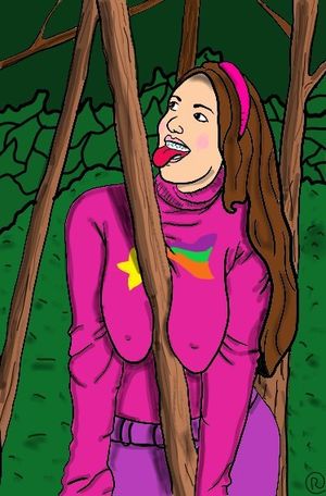 Mabel pines titty fucking a tree