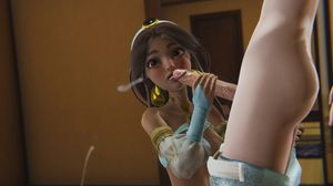 Futa - Elsa (Frozen) fucks Jasmine (Aladdin) - 3D Porn