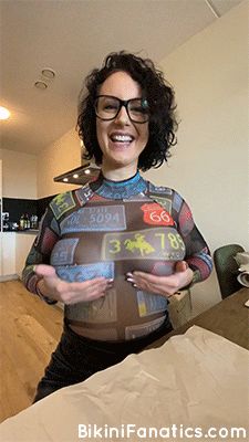 Big bouncy boobies in sheer