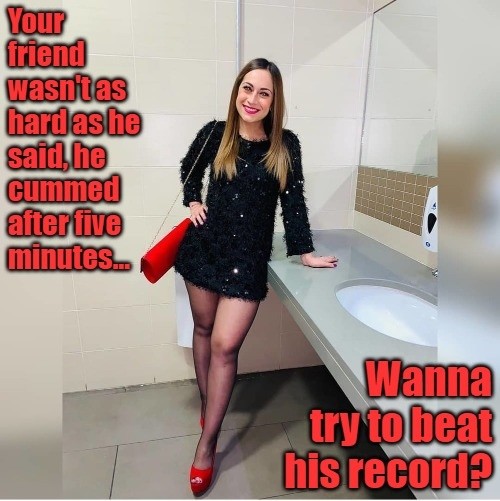 Nympho in the restroom