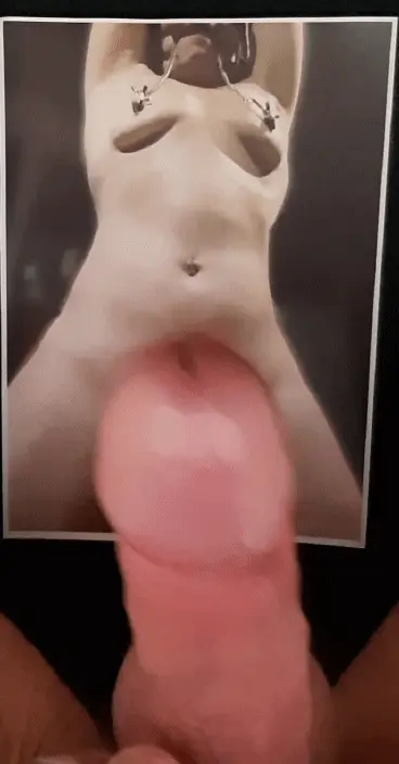 My cum tribute to @HornyWetLady...because I love a lady in bondage :) - Gif