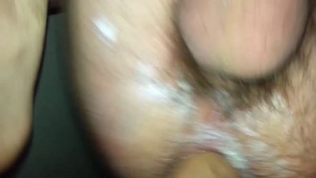 Anal fuck dildo gaping ass