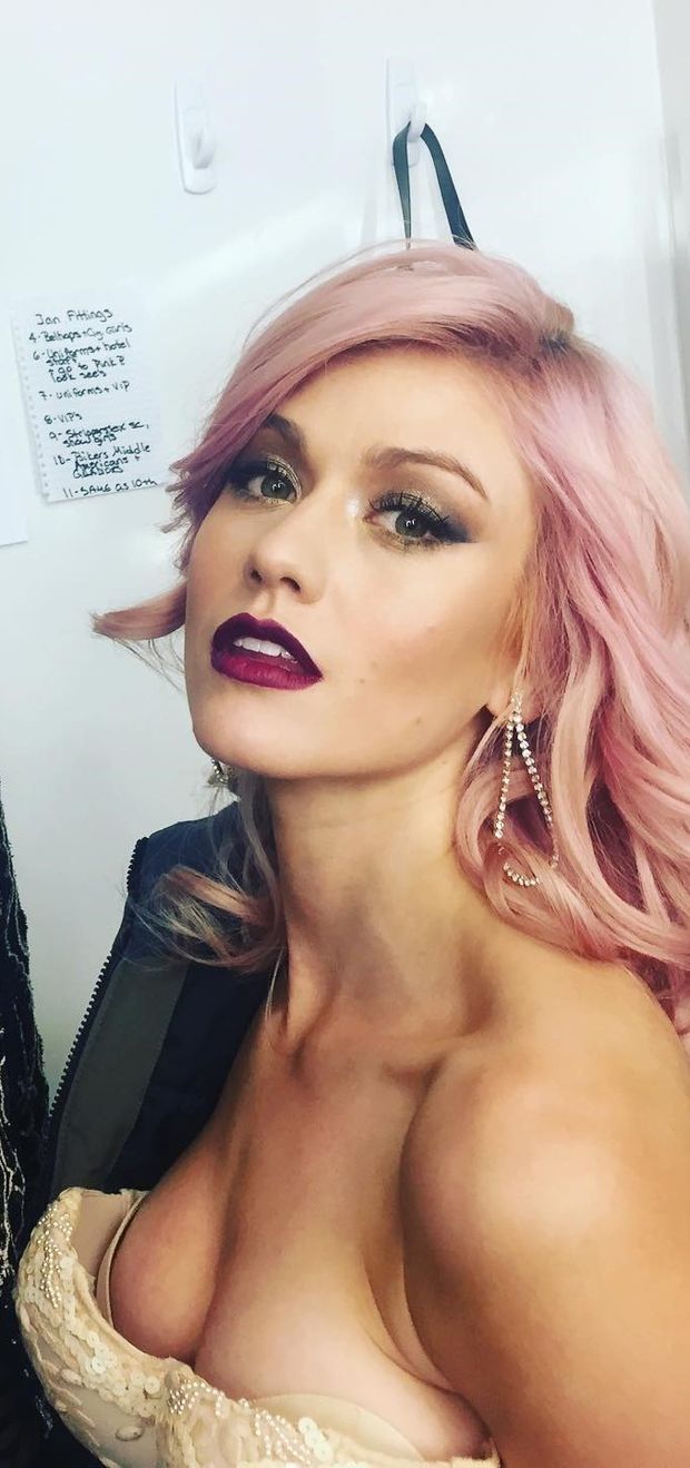 Katherine McNamara downblouse to bra