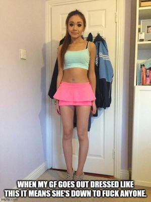 When guys start touching her up and leading her back to their place she does'nt even think of the word no.