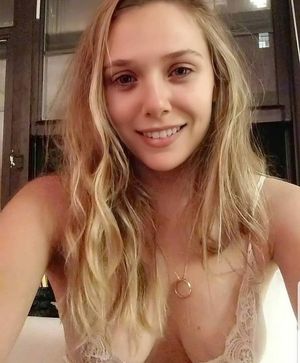 Sexy blonde cleavage