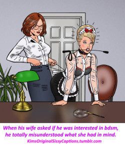 When his wife asked him if he was into bondage. He totally misunderstood what she had in mind