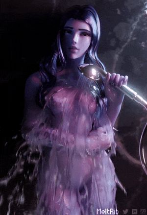 Widowmaker showering