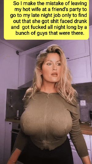 SHARON GETS DRUNK AND PARTIES WITH HUSBAND'S FRIENDS