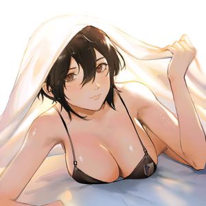 Mikasa under the sheets
