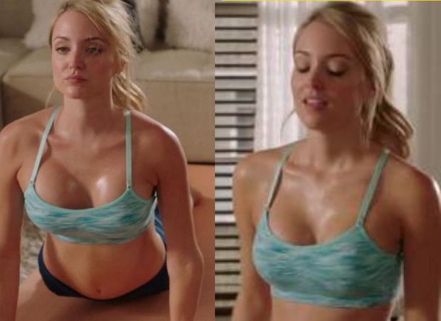 Christina wolfe shows hot to be sexy, without being nude in a hot yoga get up.