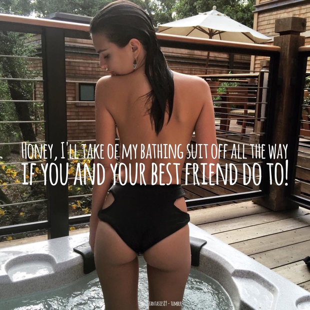 always naked in the hot tub