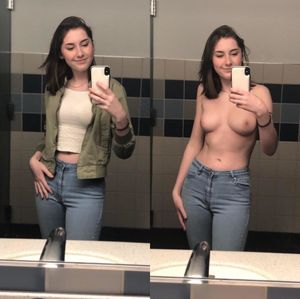 Before and after selfie