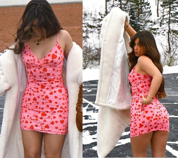 trinity pink dress