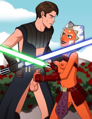 Ahsoka and Anakin treat each other during training