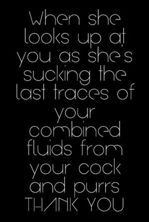 When She Purrs “Thank You”