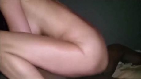 Elder man is watching his hot blonde wife having an intense sex with a black bull.