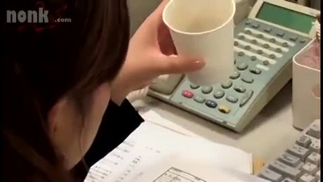 japanese rough fuck in office