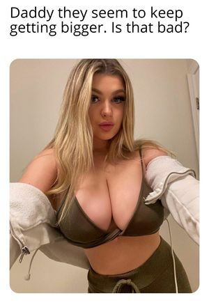 Thera daddy boobs growing