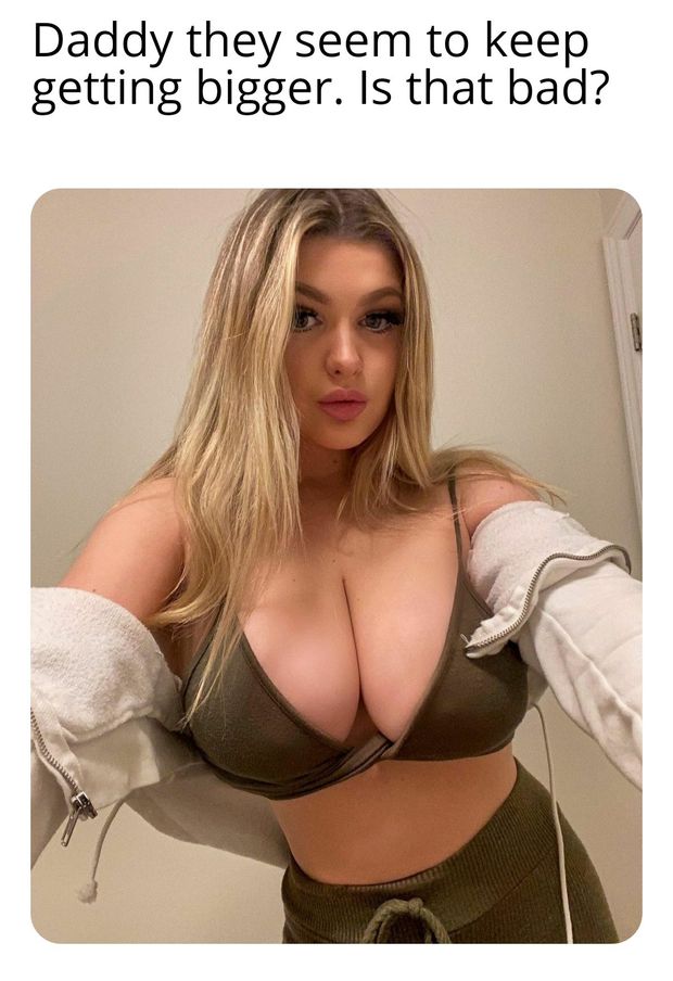 Thera daddy boobs growing