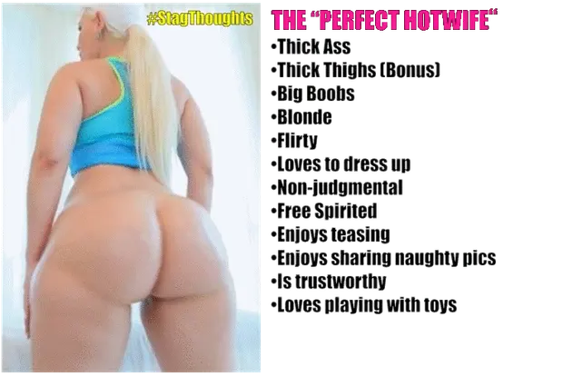 My personal opinion on the make up of the “Perfect Hotwife”