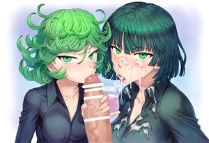 tatsumaki and fubuki (one-punch man) drawn by mogudan