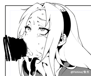 haruno sakura (naruto and 1 more) drawn by fishine