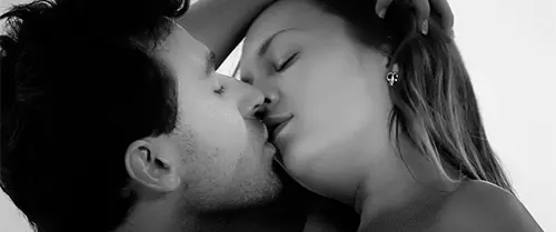 Sensual kiss