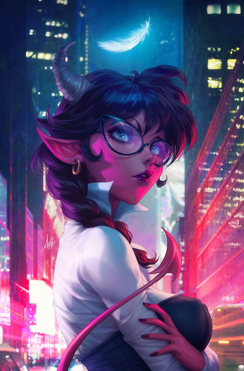Nerdy devil.