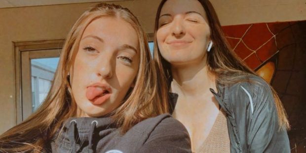 Trin & friend tongue and sun