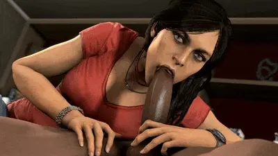Chloe and a huge dick in her throat